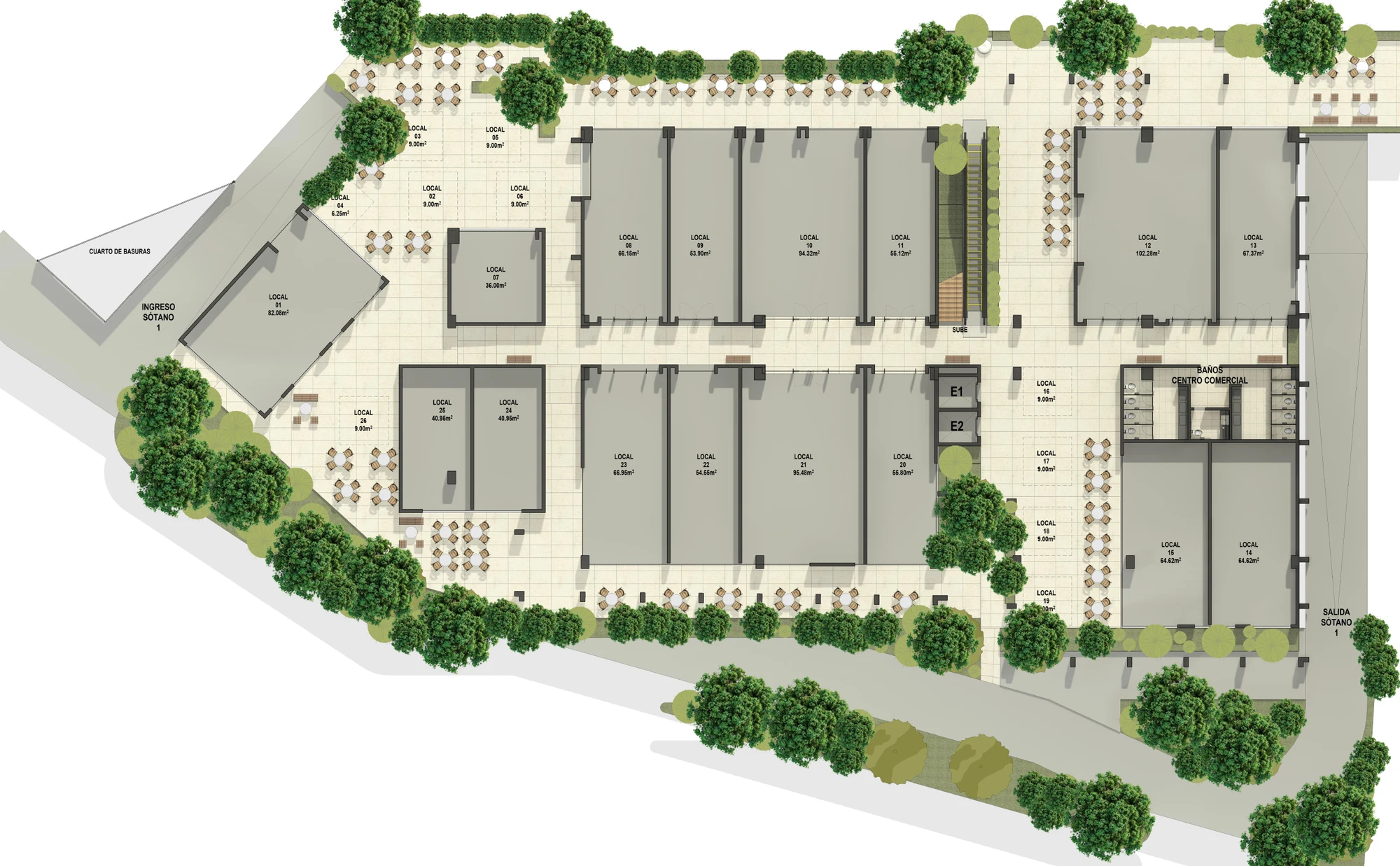 Planta comercial de Villaggio I